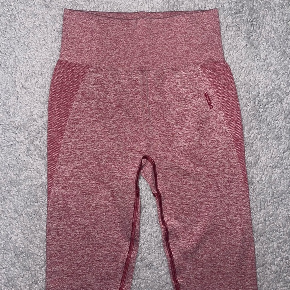 Gymshark Women's Flex High Waisted Seamless Leggings Size XSmall Pink Marl - Picture 2 of 4